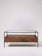 Swoon Mid Brown Mackay Mango Wood Two Drawer Coffee Table - Image 1 of 5