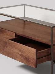 Swoon Mid Brown Mackay Mango Wood Two Drawer Coffee Table - Image 3 of 5