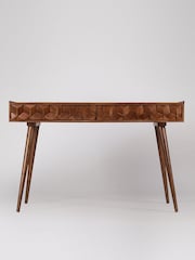Swoon Mid Brown Terning Acacia Wood Two Drawer Desk - Image 1 of 5