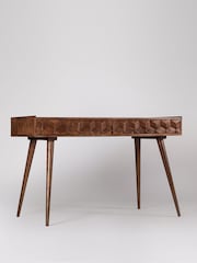 Swoon Mid Brown Terning Acacia Wood Two Drawer Desk - Image 2 of 5