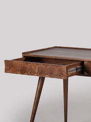 Swoon Mid Brown Terning Acacia Wood Two Drawer Desk - Image 3 of 5