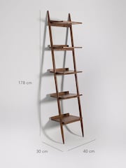 Swoon Mid Brown Southwark Acacia Wood Narrow Shelving - Image 4 of 5