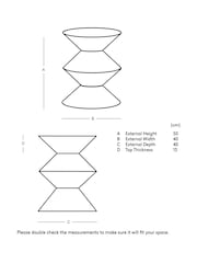 Swoon Light Brown Tammy Mango Wood Side Table - Image 3 of 5