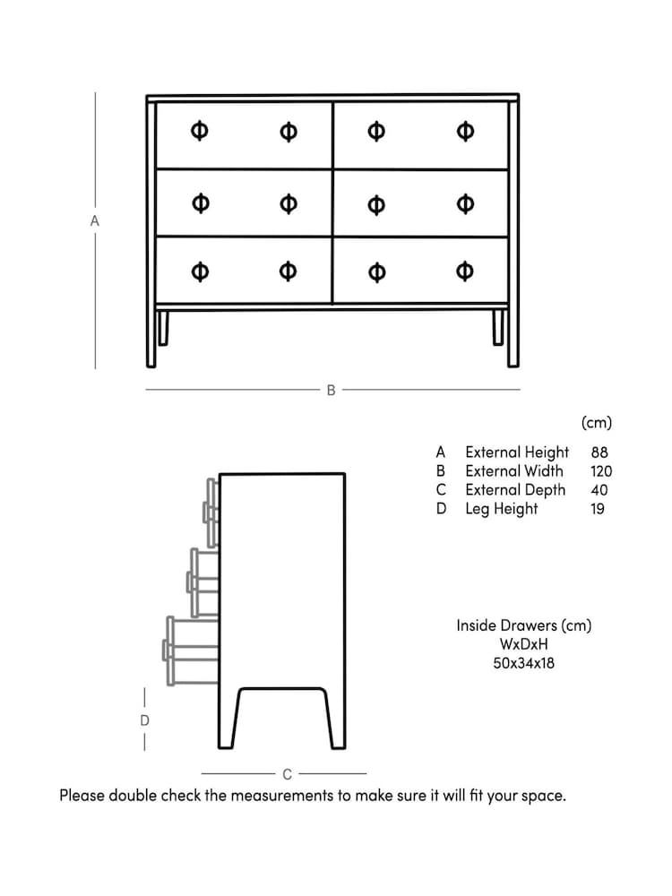Swoon Mid Brown Morse Mango Wood 6 Drawer Chest - Image 5 of 5