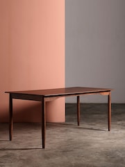 Swoon Dark Brown Olsen Acacia Wood Six-Seater Dining Table - Image 1 of 6