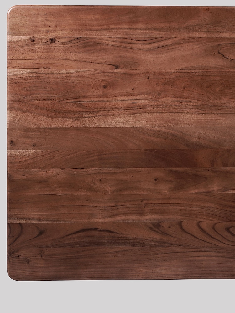 Swoon Dark Brown Olsen Acacia Wood Six-Seater Dining Table - Image 6 of 6