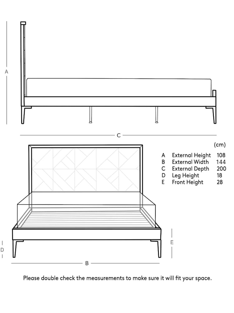 Swoon Mid Brown Norrebro Acacia Wood Double Bed - Image 6 of 6