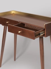 Swoon Light Brown Fresco Mango Wood Two-Drawer Console Table - Image 4 of 5