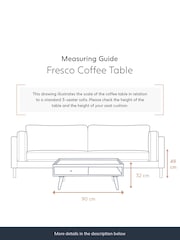 Swoon Mid Brown Fresco Mango Wood One-Drawer Coffee Table - Image 4 of 5