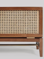 Swoon Mid Brown Raphia Rattan Media Unit - Image 5 of 6