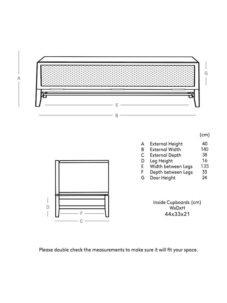 Swoon Mid Brown Raphia Rattan Media Unit - Image 6 of 6