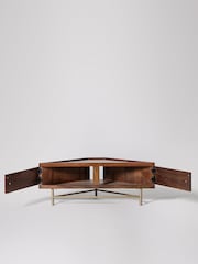 Swoon Light Brown Halle Mango Wood Media Unit - Image 3 of 6