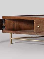 Swoon Light Brown Halle Mango Wood Media Unit - Image 4 of 6