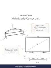 Swoon Light Brown Halle Mango Wood Media Unit - Image 5 of 6