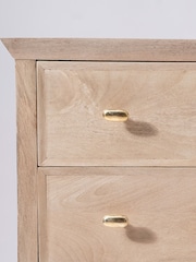Swoon Light Brown Redditch Mango Wood Three-Drawer Chest Of Drawers - Image 3 of 8