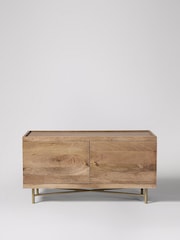 Swoon Light Brown Halle Mango Wood Media Unit - Image 1 of 6