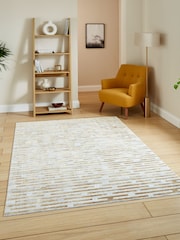 Think Rugs Beige Mirage MR16 Modern Abstract Rug - Image 1 of 6