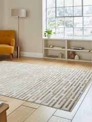Think Rugs Beige Mirage MR16 Modern Abstract Rug - Image 2 of 6