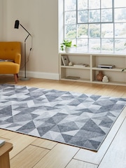 Think Rugs Grey Coral H1057 Modern Geometric Rug - Image 2 of 6
