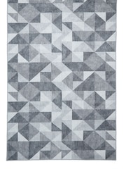 Think Rugs Grey Coral H1057 Modern Geometric Rug - Image 3 of 6