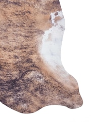 Think Rugs Brown Faux Cow Animal Print Rug - Image 5 of 6