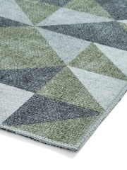 Think Rugs Green Coral H1057 Modern Geometric Rug - Image 4 of 6