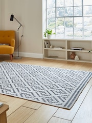 Think Rugs Grey Coral H1058 Modern Geometric Rug - Image 2 of 6