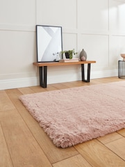 Think Rugs Rose Super Teddy Plain Shaggy Rug - Image 2 of 6