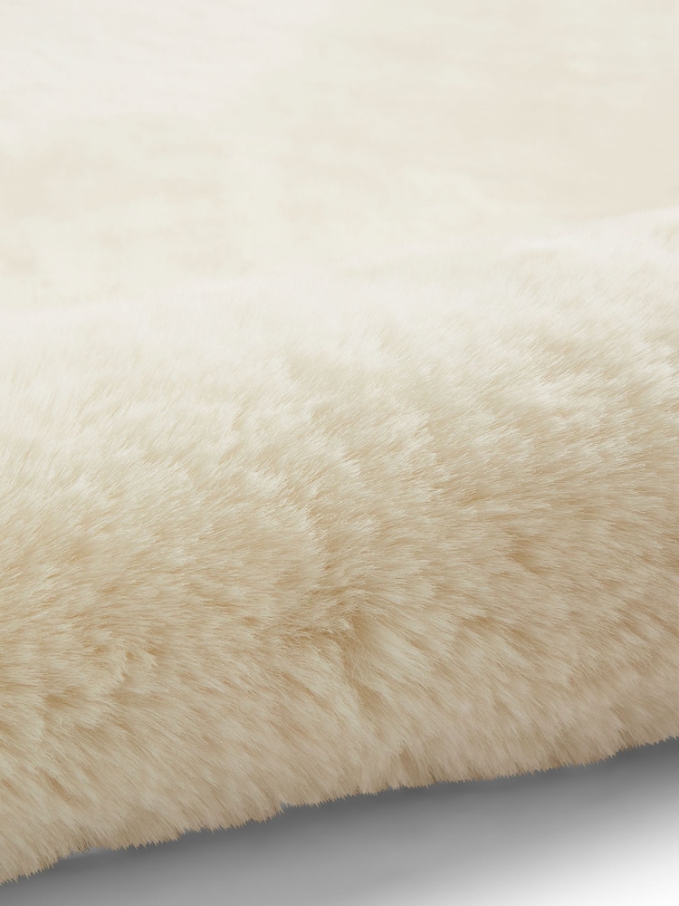 Think Rugs Ivory Super Teddy Plain Shaggy Rug - Image 6 of 6