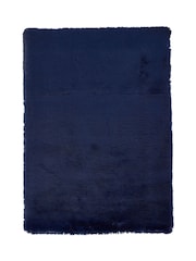 Think Rugs Navy Super Teddy Plain Shaggy Rug - Image 3 of 6