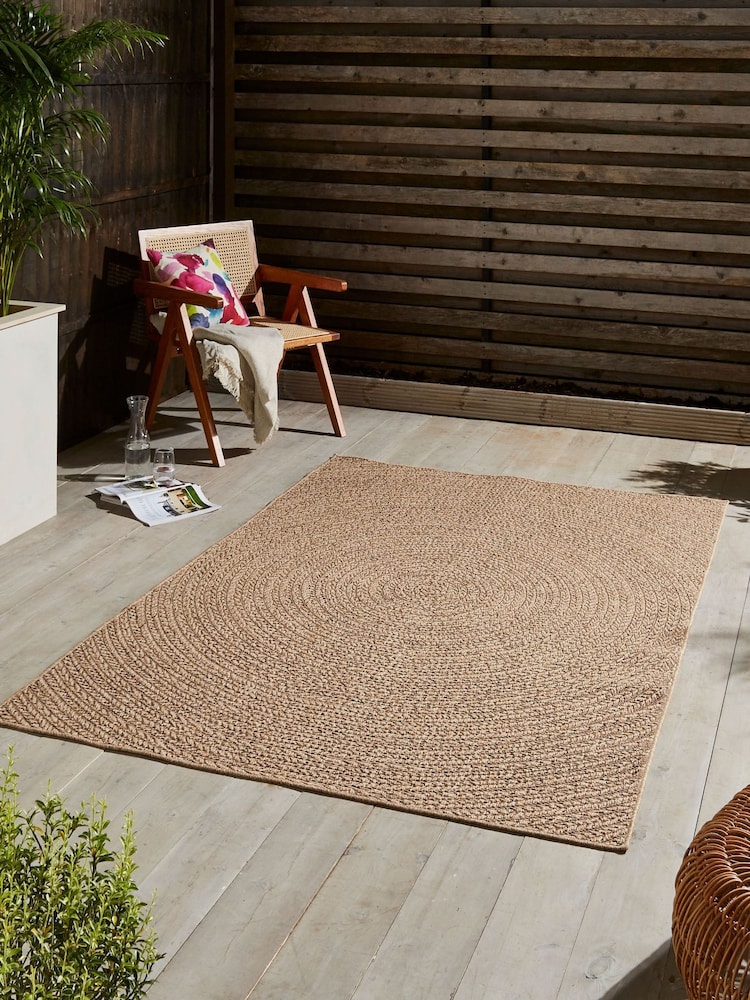Think Rugs Brown Nomad 5004 Modern Outdoor Rug - Image 1 of 6