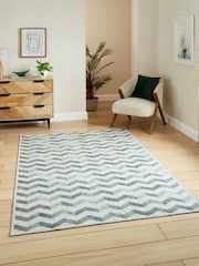 Think Rugs Green Coral H1059 Modern Geometric Rug - Image 1 of 6