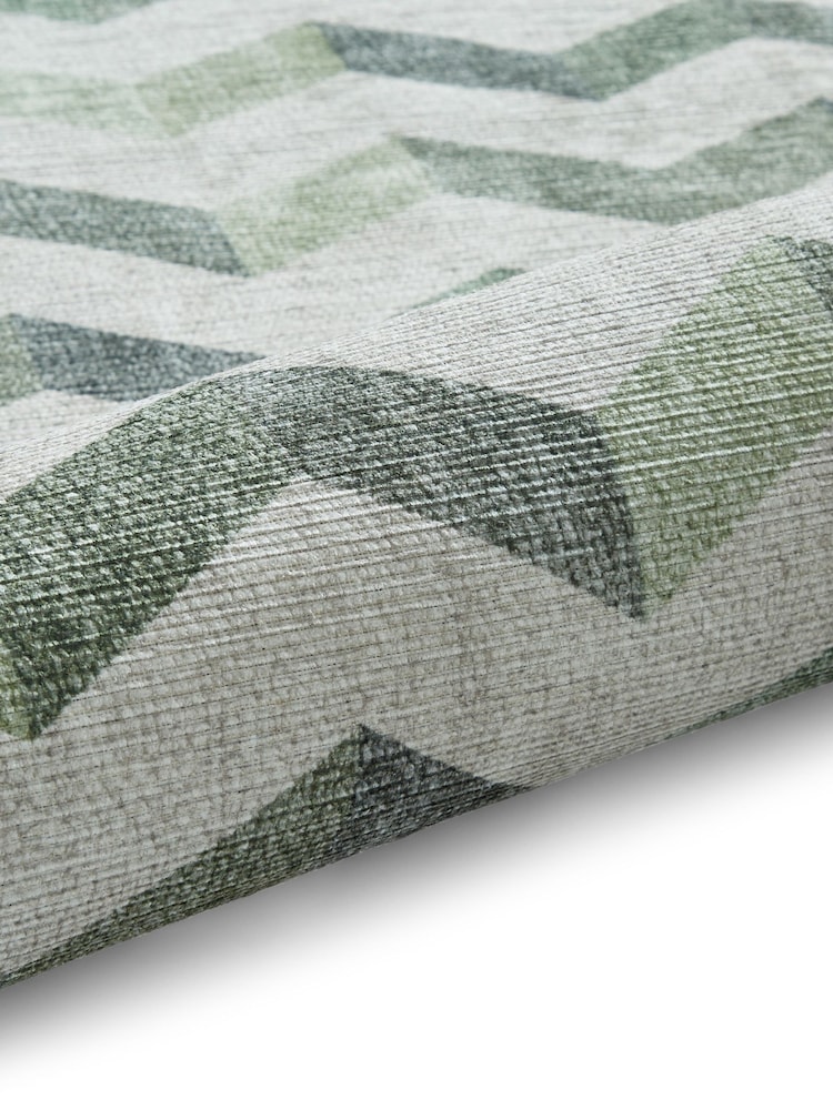 Think Rugs Green Coral H1059 Modern Geometric Rug - Image 6 of 6 Think Rugs Green Coral H1059 Modern Geometric Rug - Image 6 of 6