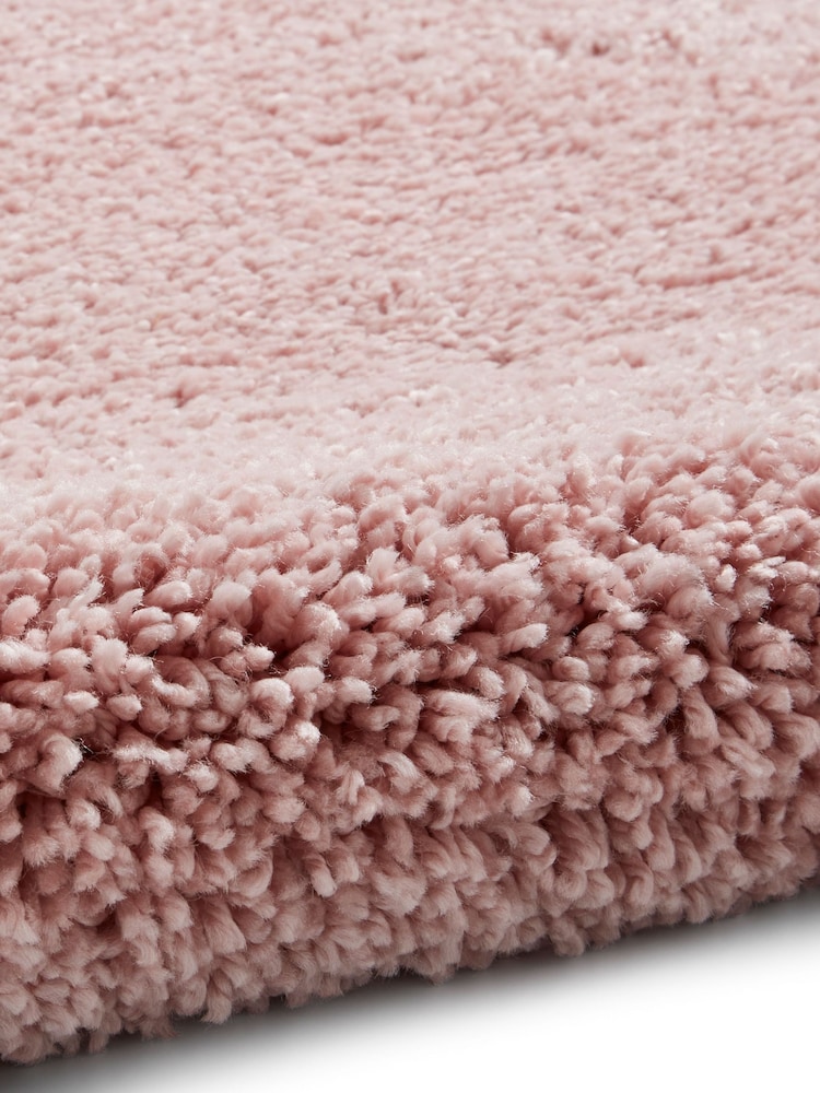 Think Rugs Pink Sierra 9000 Plain Shaggy Rug - Image 5 of 5
