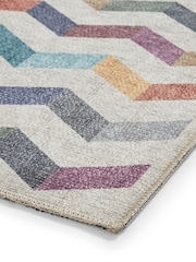 Think Rugs Multi Coral H1059 Modern Geometric Rug - Image 4 of 6