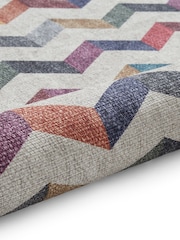 Think Rugs Multi Coral H1059 Modern Geometric Rug - Image 5 of 6