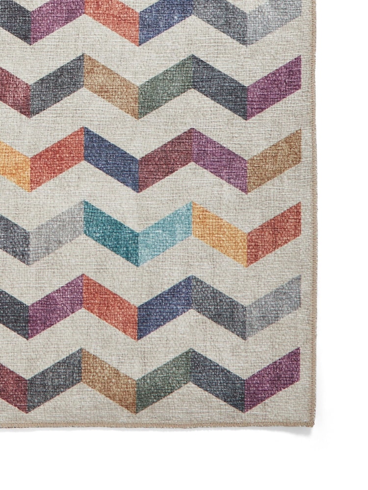 Think Rugs Multi Coral H1059 Modern Geometric Rug - Image 6 of 6 Think Rugs Multi Coral H1059 Modern Geometric Rug - Image 6 of 6