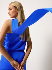 Star by Julien MacDonald Blue Tie Neck Jumpsuit - Image 4 of 5