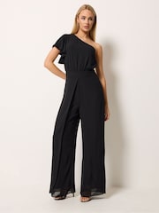 ブラック - Star by Julien MacDonald Wide Leg Corsage Jumpsuit - 画像 1 / 6