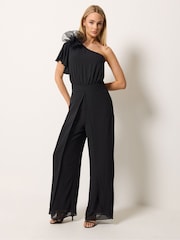 ブラック - Star by Julien MacDonald Wide Leg Corsage Jumpsuit - 画像 3 / 6