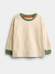 JoJo Maman Bébé Green Stripe 2-Piece Dungarees & Top Set - Image 2 of 6