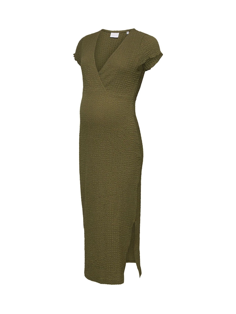 Mamalicious Green Maternity and Nursing Midi Dress - Image 6 of 6 Mamalicious Green Maternity and Nursing Midi Dress - Image 6 of 6