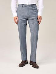 Skopes Blue Levins Tailored Fit Stripe Suit Trousers - Image 1 of 5