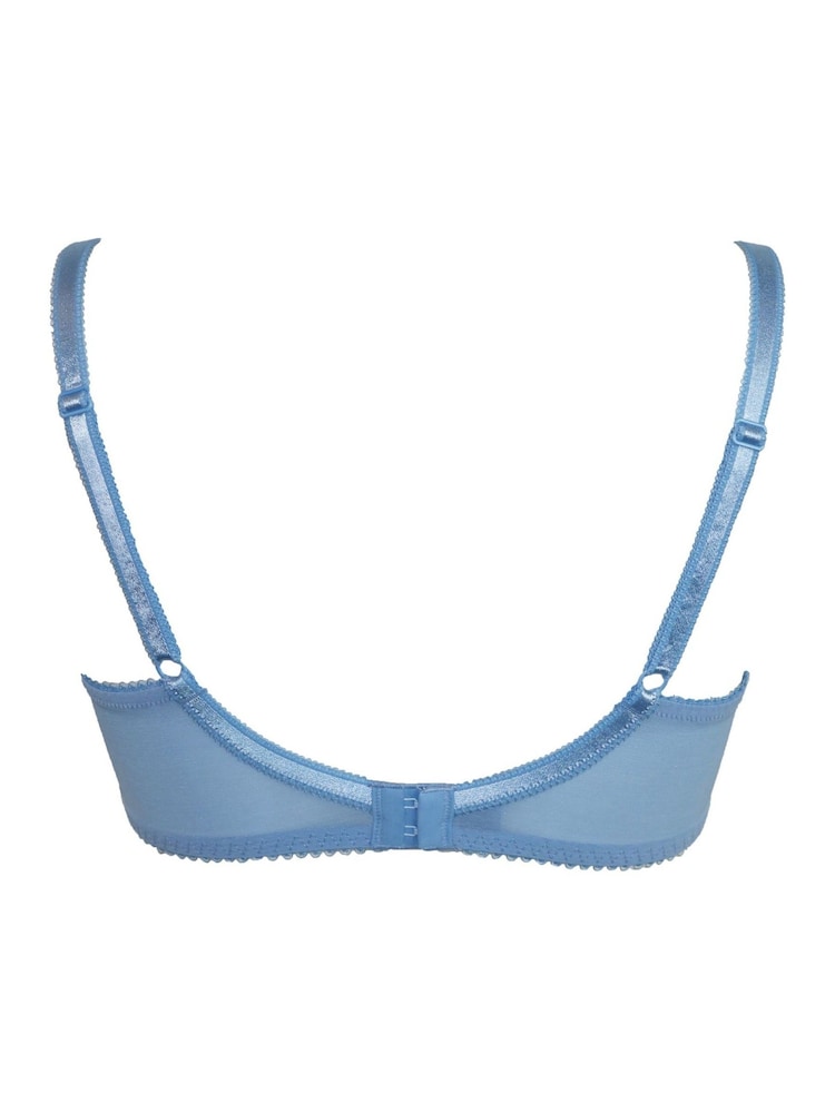 Pour Moi Blue Amour Underwired Non Padded Side Support Bra - Image 4 of 4