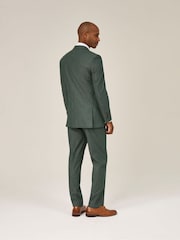 Skopes Green Levins Tailored Fit Stripe Suit Jacket - Image 5 of 8