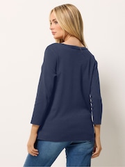 Azul - M&Co 3/4 Camisetas de manga corta con cuello redondo 2 Pack - Imagen 5 de 8