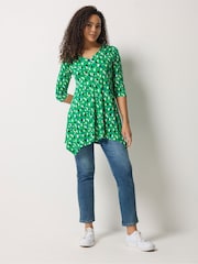 M&Co Green Hanky Hem Top - Image 3 of 5