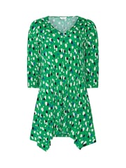 M&Co Green Hanky Hem Top - Image 5 of 5