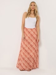 Long Tall Sally Pink Abstract Maxi Skirt - Image 1 of 5