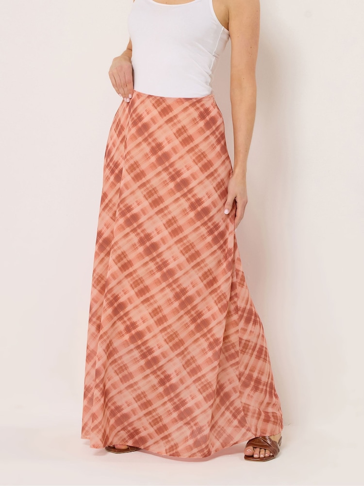 Long Tall Sally Pink Abstract Maxi Skirt - Image 2 of 5